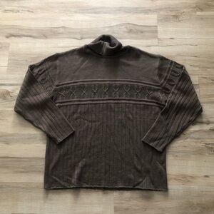 Vintage Brown Turtleneck Sweater